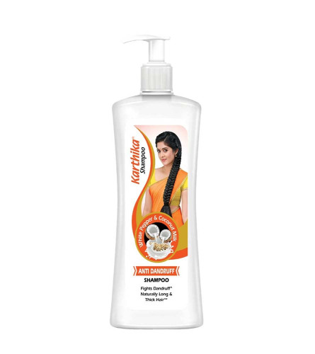 Karthika Anti Dandruff Shampoo, With The Goodness Of White Pepper and Coconut Milk 650ml