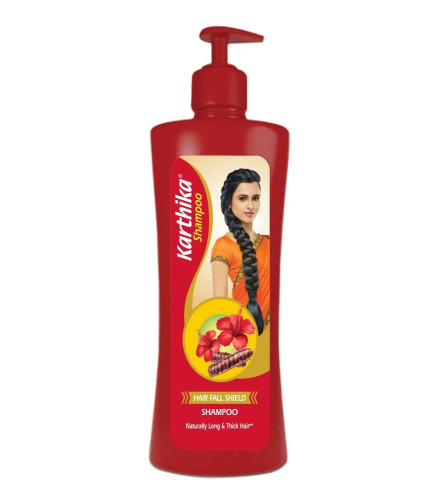 Karthika Hair Fall Shield Shampoo, White, Pleasant, 650 ml
