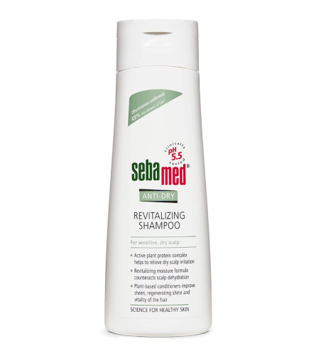 Sebamed Anti-Dry Revitalizing Shampoo 200ml| Regenerates dry hair |Healthy shine| Results in 3 weeks