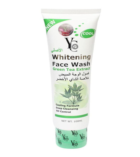 YC Whitening Face Wash for Oily Skin Enriched with Green Tea, 100 ml | pack of 2) free shipping