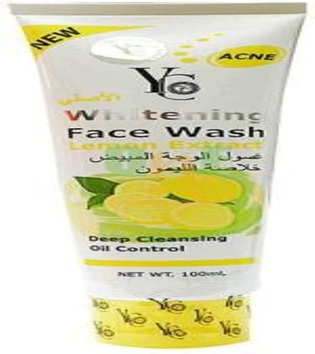 YC Whitening Lemon Extract Acne Face Wash (100 ml x 2 pack)  free ship