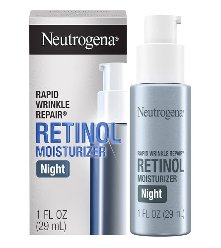 Neutrogena Rapid Wrinkle Repair Night Moisturizer For Face With Retinol, 29 ml | free shipping