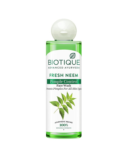 Biotique Fresh Neem Pimple Control Face Wash Prevents Pimples 200 ml  (Pack of 2) Fs