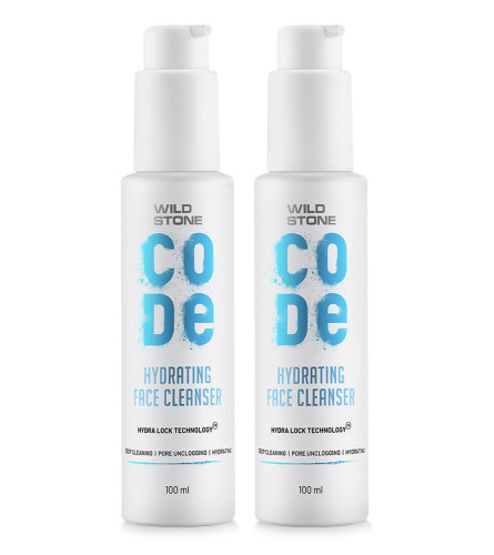 Wild Stone CODE Hydrating Face Cleanser 100 ml (Pack of 2) Fs