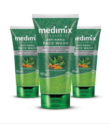 Medimix Ayurvedic Anti Pimple Face Wash, 100ml (Pack of 3)