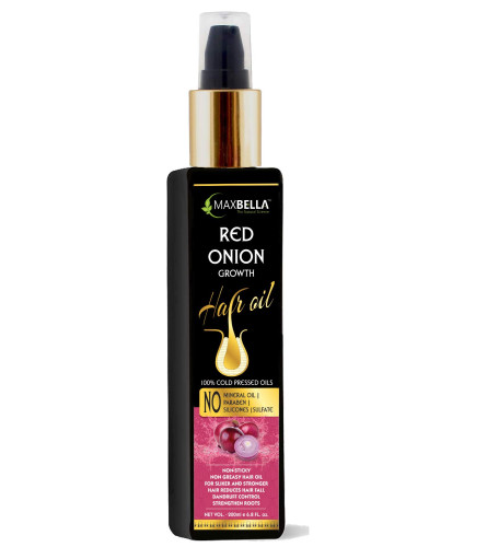 MAXBELLA Red Onion Oil with Redensyl for Hair Growth and Anti Hairfall, 200 ml | free shipping