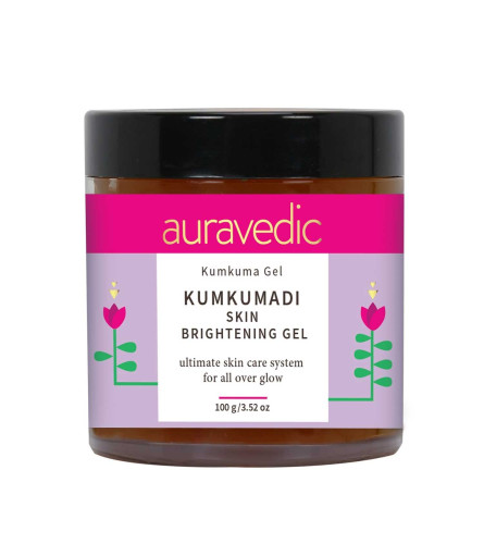 Auravedic Kumkumadi Skin Brightening Face Gel For Glowing Skin, 100 gm | free shipping