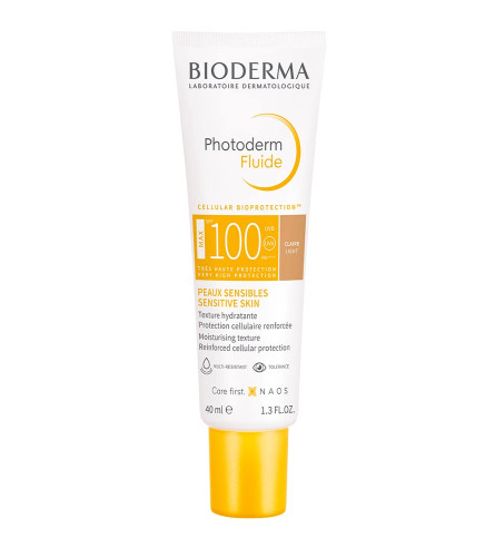 Bioderma Photoderm Aquafluide Cream Sunscreen SPF 100+ Claire - UVA Protection, 40 ml | free shipping