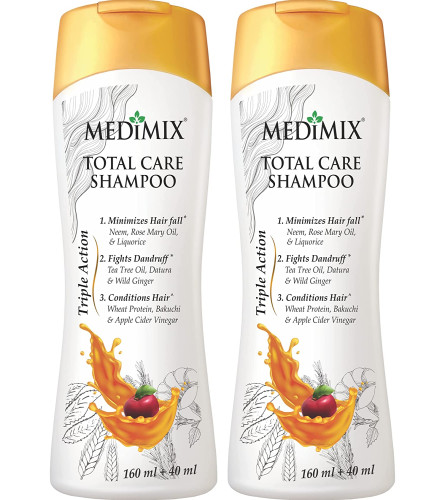 MEDIMIX Total Care Shampoo | Pack of 2 | 200 ml Each | free shipping
