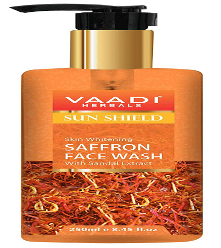 Vaadi Herbals Pvt Ltd Skin Whitening Saffron Face Wash With Sandal Extract, 250 ml | free shipping