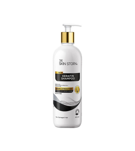 The Skin Story Keratin Shampoo For Women| Soft & Anti Frizz Hair | 450 ml | free shipping