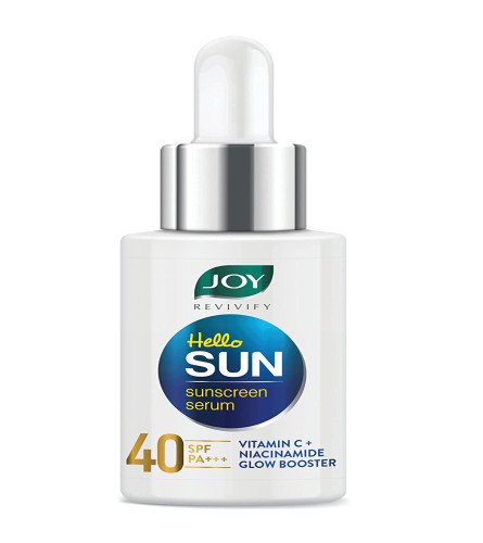 Joy Revivify Hello Sun Sunscreen with Vitamin C+ & Niacinamide Sunscreen Serum 30 ml (pack of 2) Fs