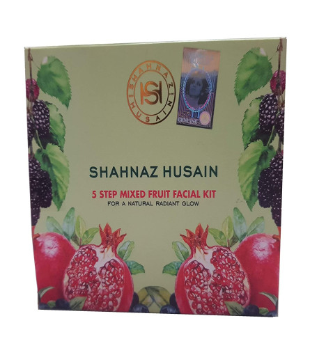 Shahnaz Husain 5 Step Mixed Fruit Facial Kit - 50 g (Pack of 2) Fs