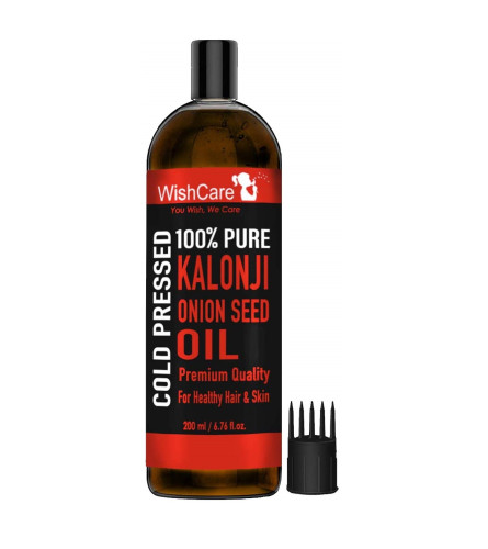 WishCare Premium Cold Pressed Kalonji - Onion Seed Hair Oil 200 ml (Fs)