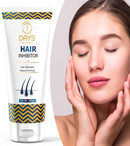 7 Days Natural Hair Inhibitor Cream Permanent stop Unwanted Facial Hair