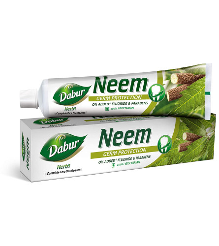 Dabur Herb'l Neem Germ Protection Toothpaste - 200 g | pack of 3 | free shipping