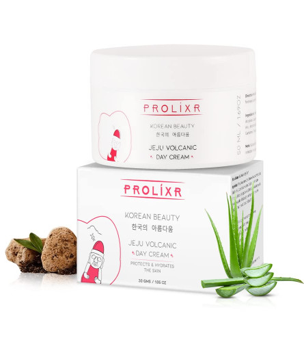 Prolixr Jeju Volcanic Day Cream, 50 gm | pack of 2 | free shipping
