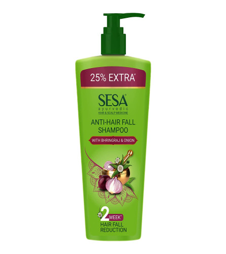 Sesa Ayurvedic Anti-Hair Fall Shampoo - Bhringraj, Onion 500 ml (Fs)