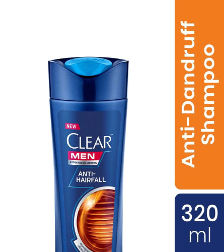 Clear Men Anti-Hair Fall Anti-Dandruff Shampoo 320 ml (Fs)