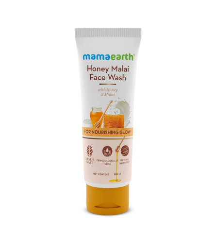Mamaearth Honey Malai Face Wash 100 ml (Pack of 2) Fs