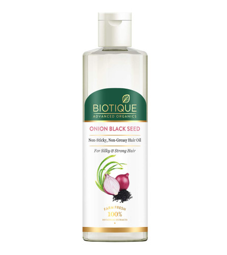 Biotique Onion Black Seed Hair Oil 200 ml (Pack of 2) Fs