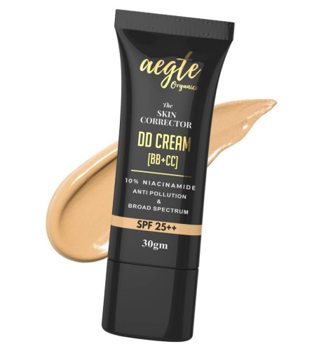 aegte Organics Dewy, Natural Finish Skin Corrector DD Cream (BB+CC) 30 gm | pack of 2 | free ship