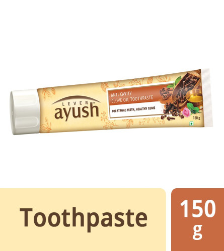 Lever Ayush Ayurveda Anti Cavity Clove Oil Toothpaste-150 gm (pack of 2)  free shipping
