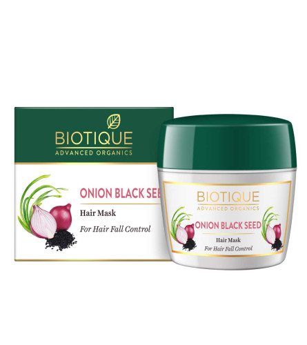 Biotique Onion Black Seed Hair Mask, Ideal for Hair Fall Control, 175 gm | pack of 2 | free shipping