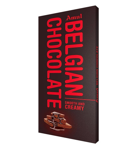 Amul Belgian Milk Chocolate, 125 g (Pack of 2) Fs