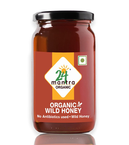 24 Mantra Organic Wild Honey - 500gms, Pack of 1 (Free shipping worldwide)