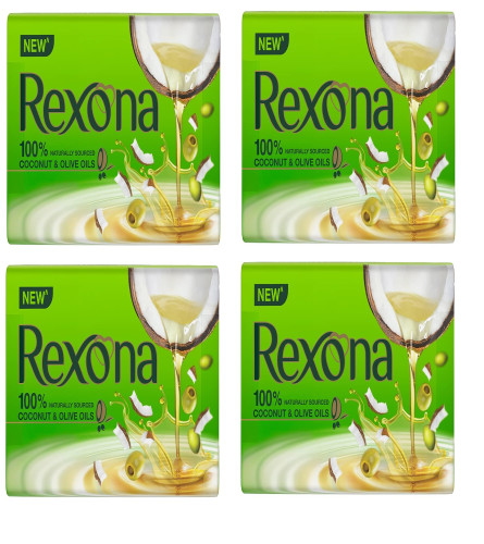 Rexona Coconut and Olive Oil Soap 100g (Pack of 4)