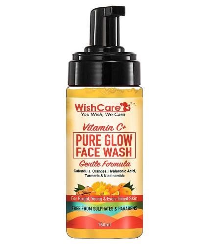 WishCare Vitamin C+ Pure Glow Face Wash for Men & Women 150 ml (Pack of 2 ) Fs