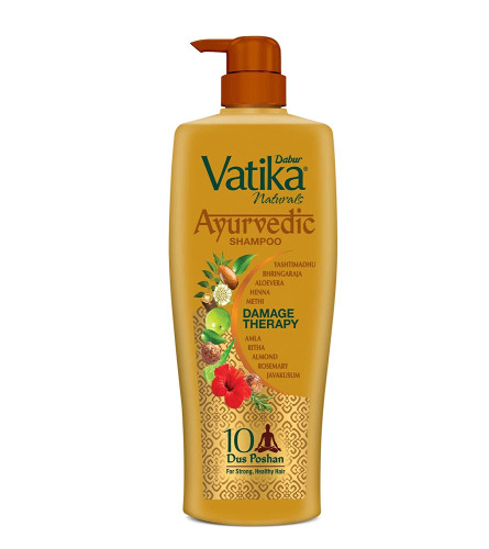 Dabur Vatika Ayurvedic Shampoo - 640ml (pack of 2) free shipping