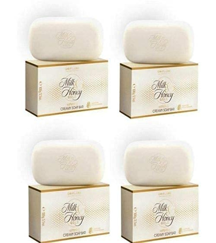 Oriflame Milk & Honey Gold Softening Creamy Soap 100 gm (Pack of 4) Fs
