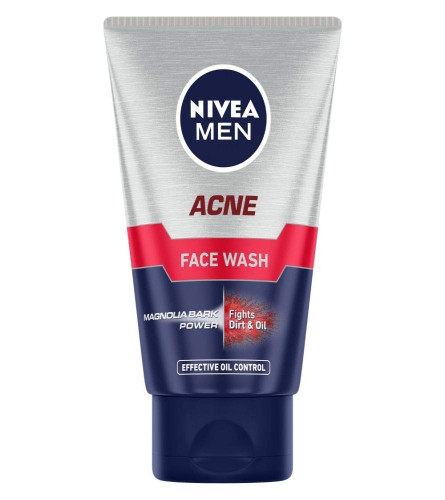 Nivea Men Acne Face Wash For Oily & Acne Prone Skin 100g (Pack of 2) Fs
