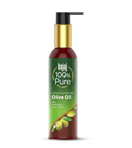 Bajaj 100% Pure Olive Hair Oil 200 ml (Pack of 2) Fs