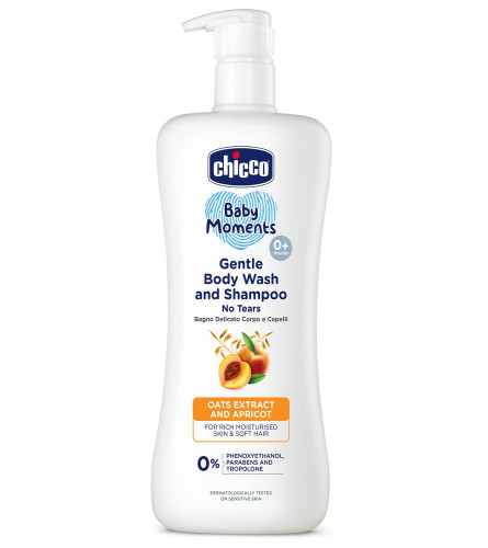 Chicco Baby Moments Gentle Body Wash and Shampoo 500 ml