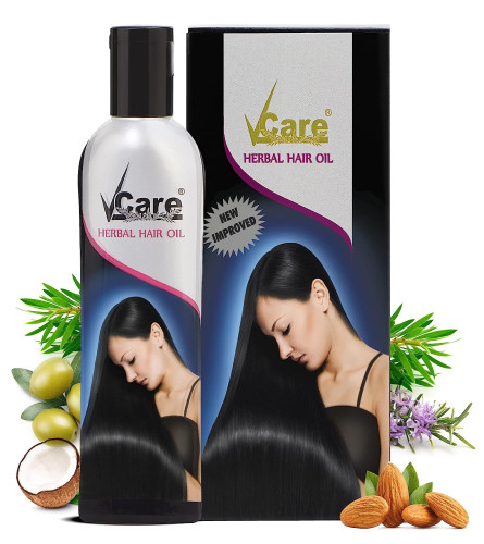 VCare 13+ Herbal Hair Oil With Coconut,Castor,Almond 100 ml (Pack of 2) Fs