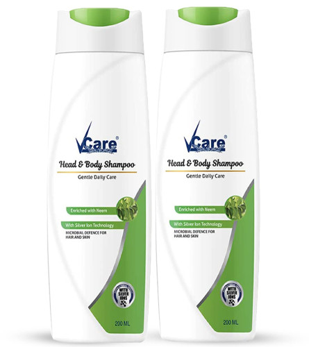 VCare Head & Body Shampoo 200 ml (Pack Of 2) Fs