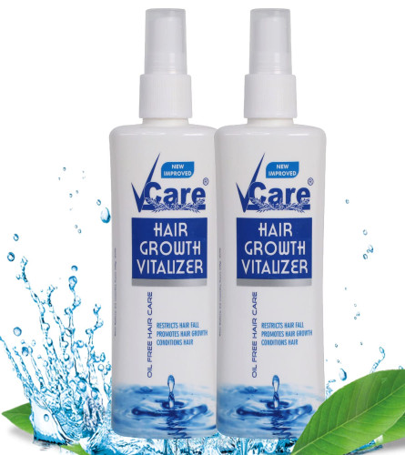 VCare Hair Growth Vitalizer For Frizzy Hair and Moisturize Dry Head 100 ml (Pack Of 2) Fs