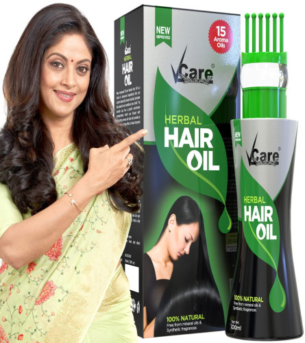 Vcare  Herbal Hair Oil with Wonder Cap 100 ml (Pack Of 2) Fs
