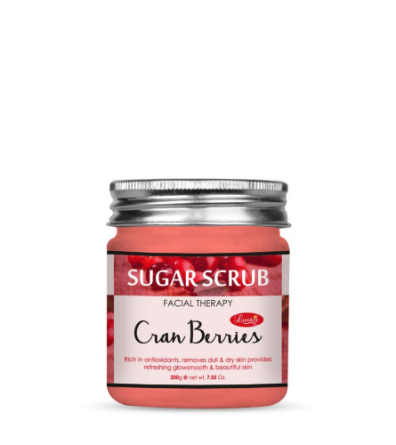 Luster Cranberries Sugar Scrub For Women & Men 200 gm (Pack Of 2) Fs