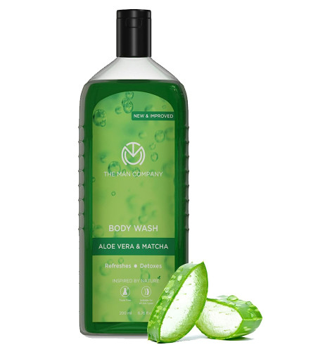 The Man Company Aloe Vera & Matcha Body Wash 200 ml (Fs)