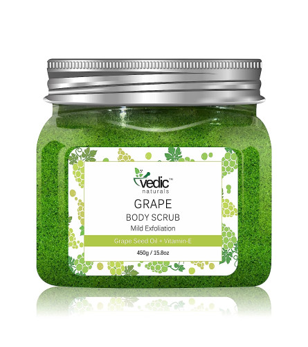 Vedic Naturals Grape Body Scrub 450 gm (Fs)