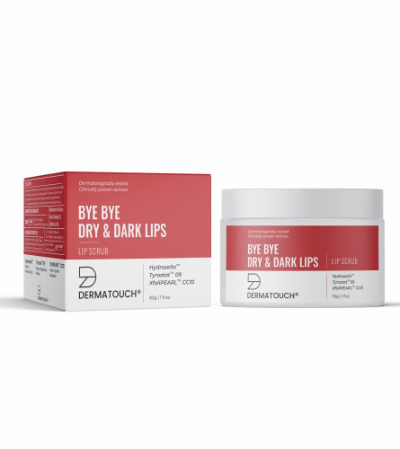 DERMATOUCH Bye Bye Dry & Dark Lips Scrub 30 g (Pack of 2) Fs