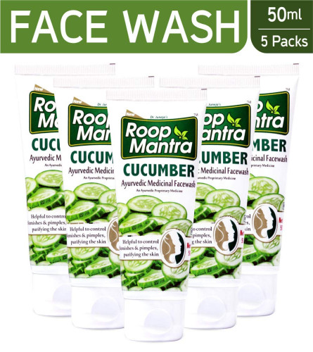 Roop Mantra Cucumber Face Wash 50 ml (Pack of 5) Fs