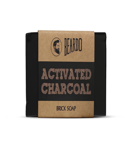 Beardo Activated Charcoal Brick Soap 125 gm (Pack of 2) Fs
