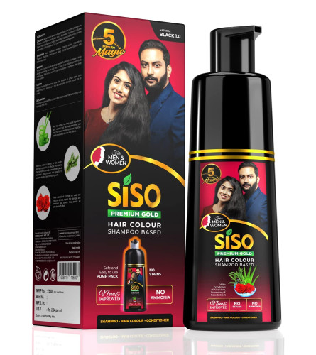 Siso Hair Color Shampoo Natural Black 180 ml (Fs)