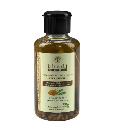 Khadi Shuddha Fenugreek & Currey Leaves Shampoo 210 ml (Fs)