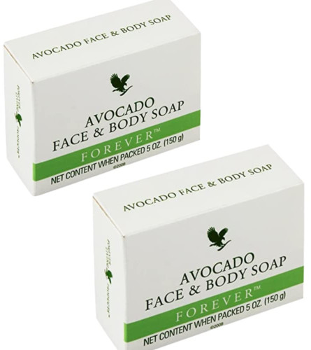 Forever Avacado Face and Body Soap 150 g (Pack of 2)